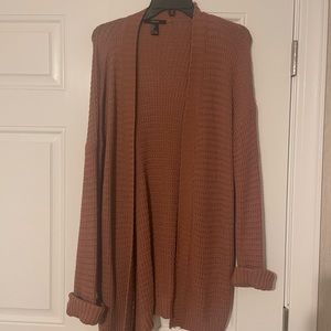 Forever 21 Pink/Tan Cardigan